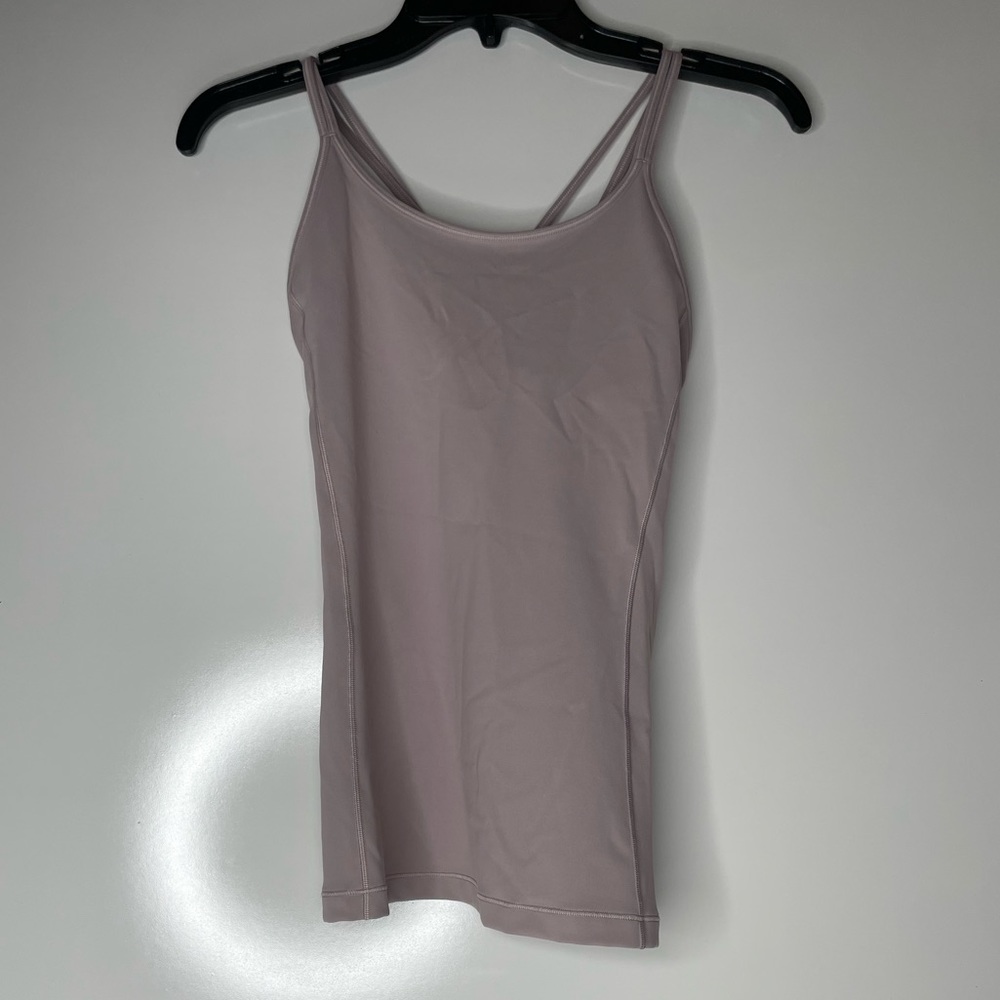 Lululemon Free To Be Tank *Everlux Smoky Blush Pink Size 4 EUC.